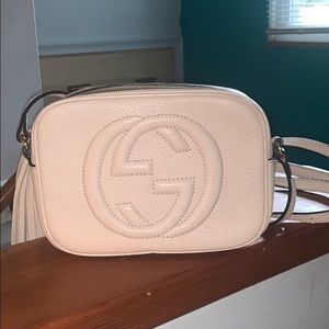Warm Beige Leather Gucci Crossbody